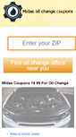 Mobile Screenshot of midasoilchangecoupon.com